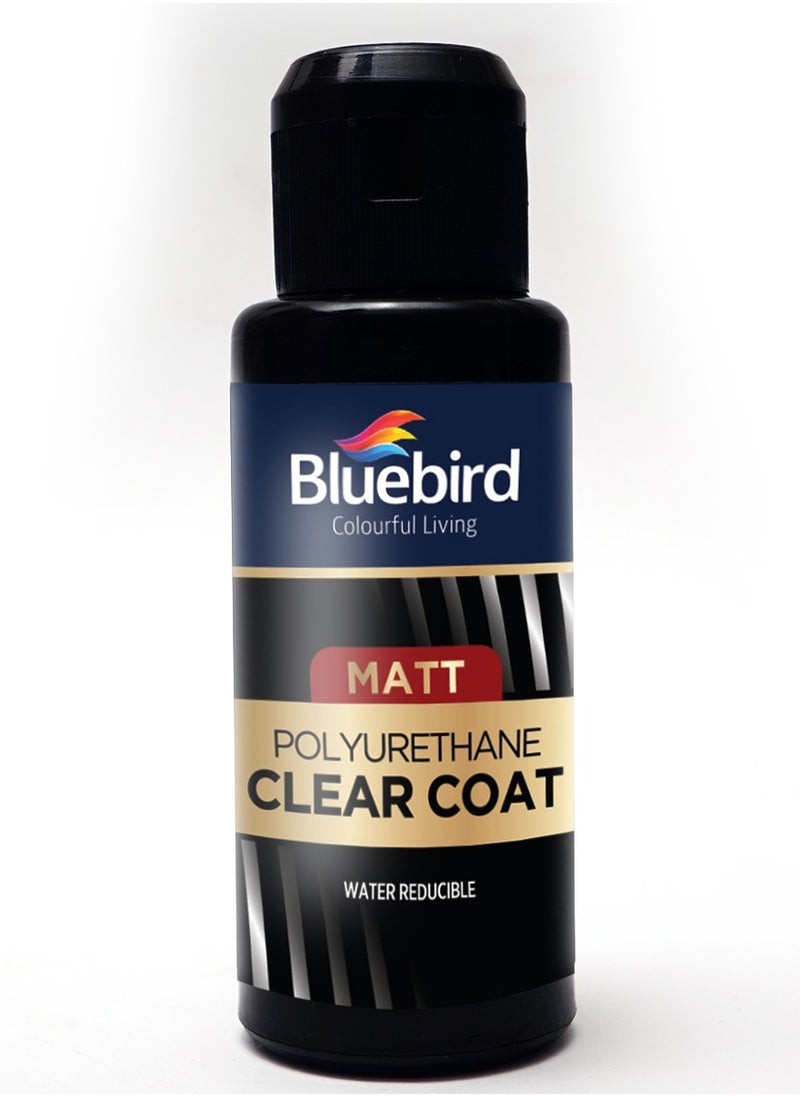 Bluebird  - Polyurethane Clear Coat Water Based Varnish (Matt, 100ML) - Image 1