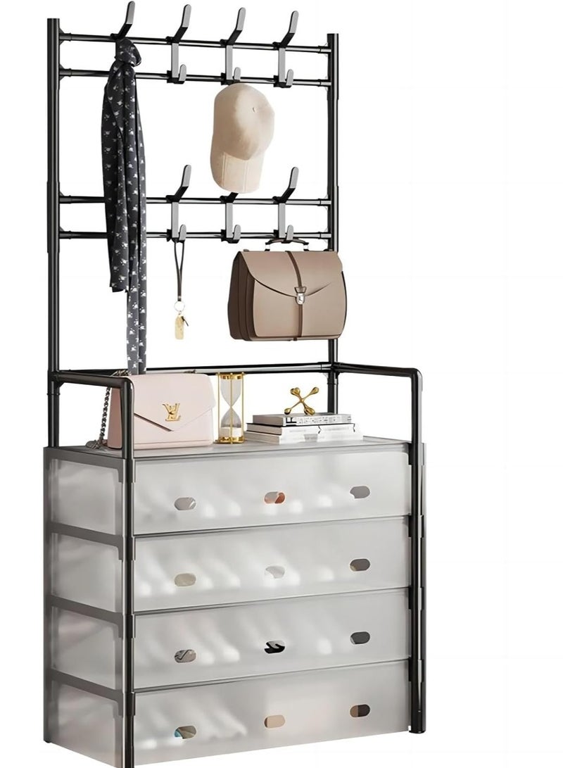 DubaiGallery حاملات القبعات والأحذية متعددة الطبقات رف الأحذية البسيط رفوف الأحذية والقبعات لتحمل وزن منظم غرفة المعيشة - Image 4