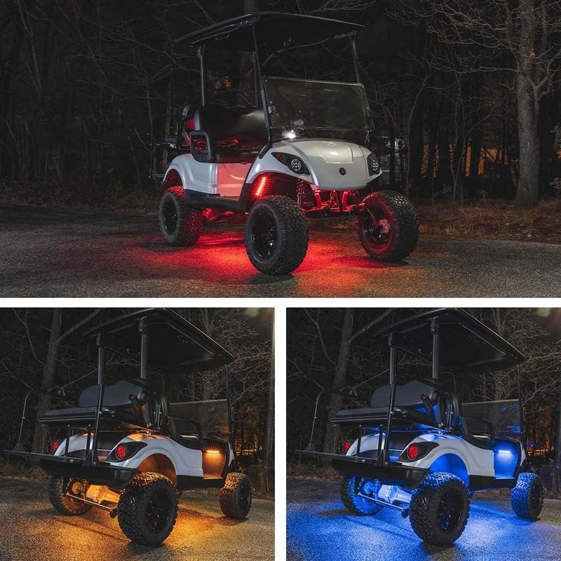 LEDGlow 12pc Million Color LED Electric Golf Cart Underglow Accent Lighting Kit - Image 4