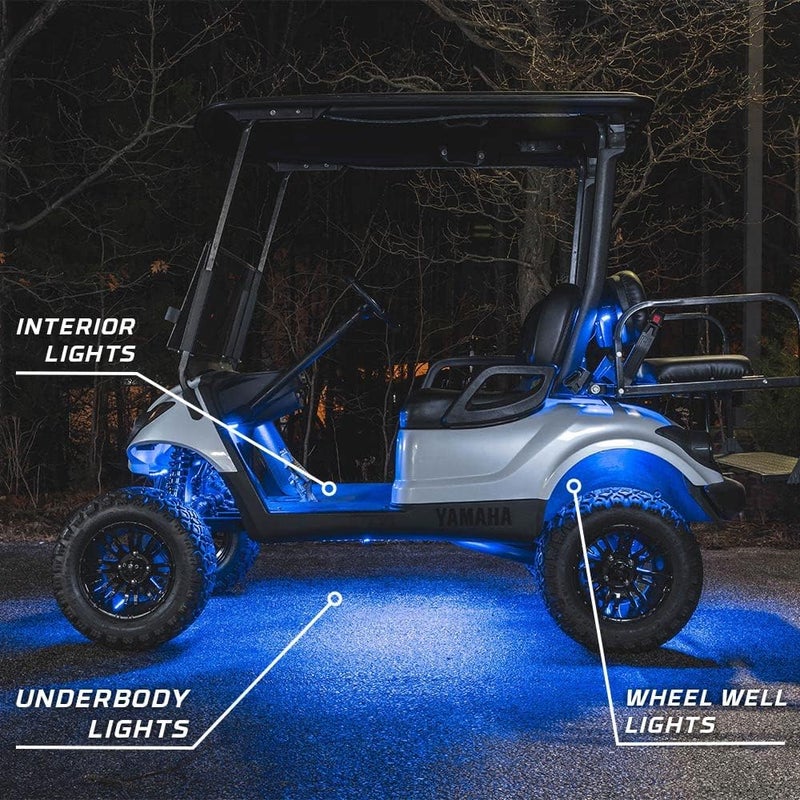 LEDGlow 12pc Million Color LED Electric Golf Cart Underglow Accent Lighting Kit - Image 3