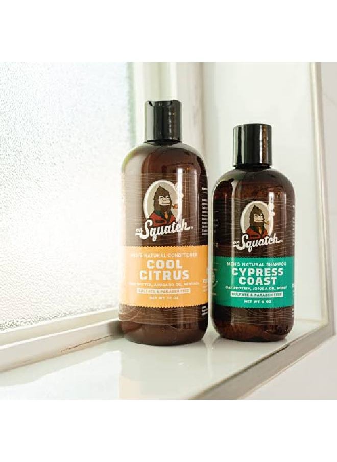 Dr. Squatch Citrus & Cypress Men'S Shampoo + Conditioner Hair Bundle Keeps Hair Looking Full Healthy Hydrated  - Image 3
