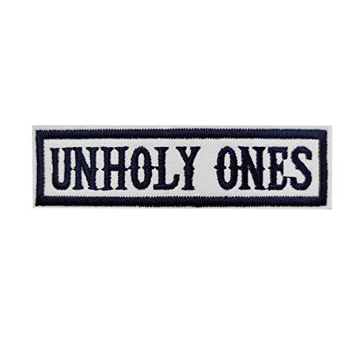 Cute-Patch Unholy Ones Embroidered Iron on Patch for Biker Vest MC Motorcycle Emblem - Image 1