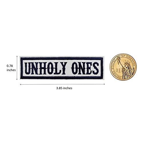 Cute-Patch Unholy Ones Embroidered Iron on Patch for Biker Vest MC Motorcycle Emblem - Image 2