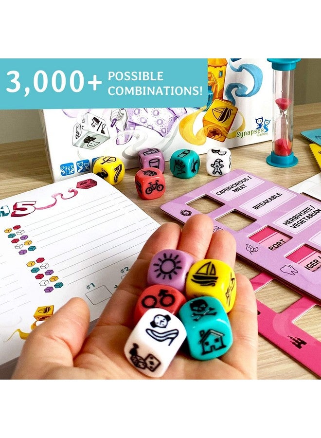 Synapses Games | Match 5 | Family Board Game | Word Association and Dice Game | 2 to 8 Players | 20 Minutes | Ages 10+ - Image 4
