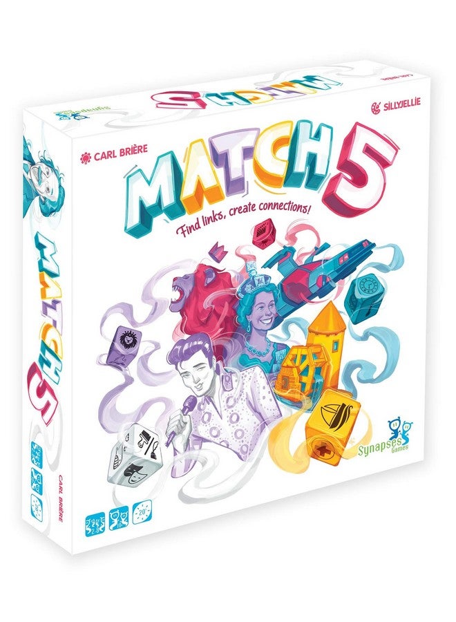 Synapses Games | Match 5 | Family Board Game | Word Association and Dice Game | 2 to 8 Players | 20 Minutes | Ages 10+ - Image 1