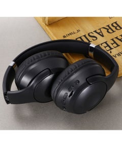 SODO Wireless Bluetooth Headset Over-Ear Headphone BT 5.1 Heavy Bass Up To 8H Playtime With Mic Headphone For Girls And Boys Microphone Black  - Image 3
