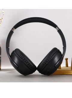 SODO Wireless Bluetooth Headset Over-Ear Headphone BT 5.1 Heavy Bass Up To 8H Playtime With Mic Headphone For Girls And Boys Microphone Black  - Image 2