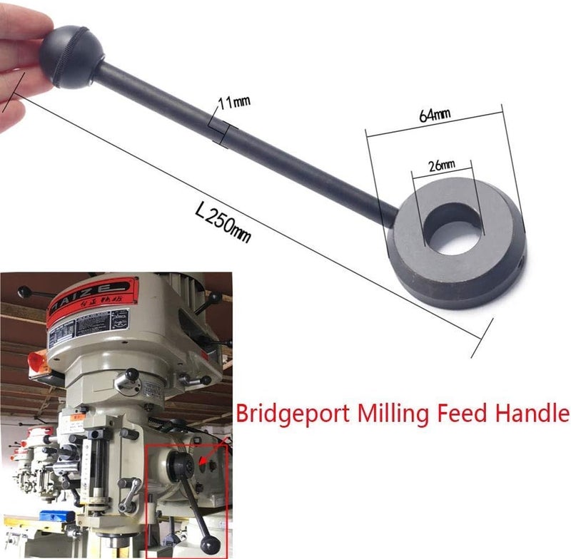 Bestopper Mill Feed Handle Bridgeport Milling Spindle Speed Feeding Lift Handle Tool Accessory - Image 1