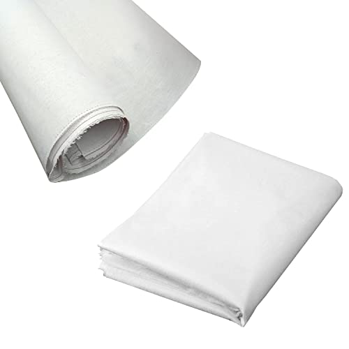 Aakriti 44 Inch Width Bukram Pasting Fabric – 100% Cotton Material for Tailoring, Quilting, Sewing, Dressmaking, Shirts, Suits, Curtains, Upholstery & Craft Projects (5 Meter, White) - Image 2