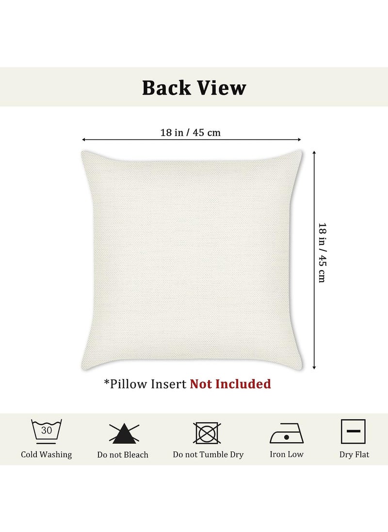 FASHION HOME Set of 4 Cushion Covers Decorative Throw Pillow cases for Living Room Garden Outdoor Décor  - Image 5