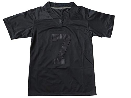 MESOSPERO ImWithKap 7 Colin Kaepernick IM with KAP All Stitched Movie Football Jersey Black S-XXXL (Black Number 7, Small) - Image 3