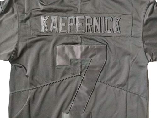 MESOSPERO ImWithKap 7 Colin Kaepernick IM with KAP All Stitched Movie Football Jersey Black S-XXXL (Black Number 7, Small) - Image 4