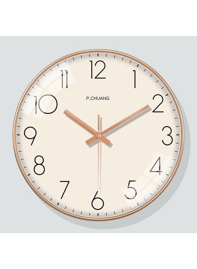 Peng Chuang Pengchuang Solid Color Wall Clock Trending Style Minimalist Nordic Light Luxury Living Room Creative Fashion Decorative No Drilling - Image 4