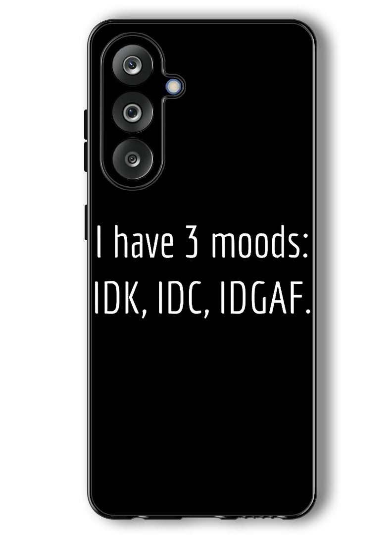 Theodor Case Compatible with Samsung Galaxy F36/ M36 6.7 Inch Protection Shockproof Bumper Cover i have 3 Moods - Image 1