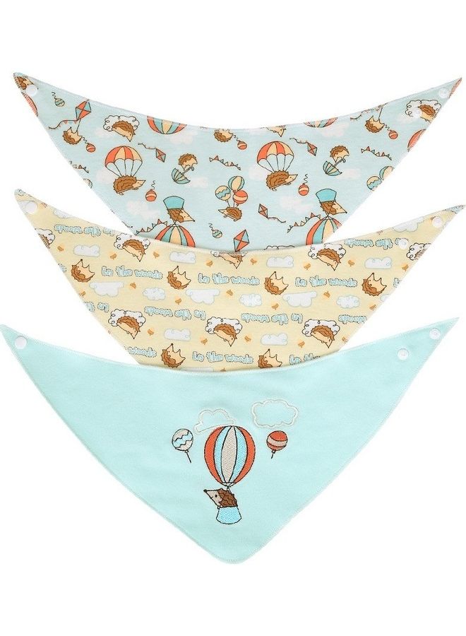 NIBEMINENT 3-Piece Cotton Feeding Bib - Image 2