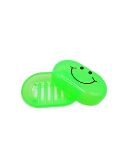 AL QADAH Smiley Soap Case Set of 3pcs Cheerful and Practical Plastic Soap Holders  - Image 1