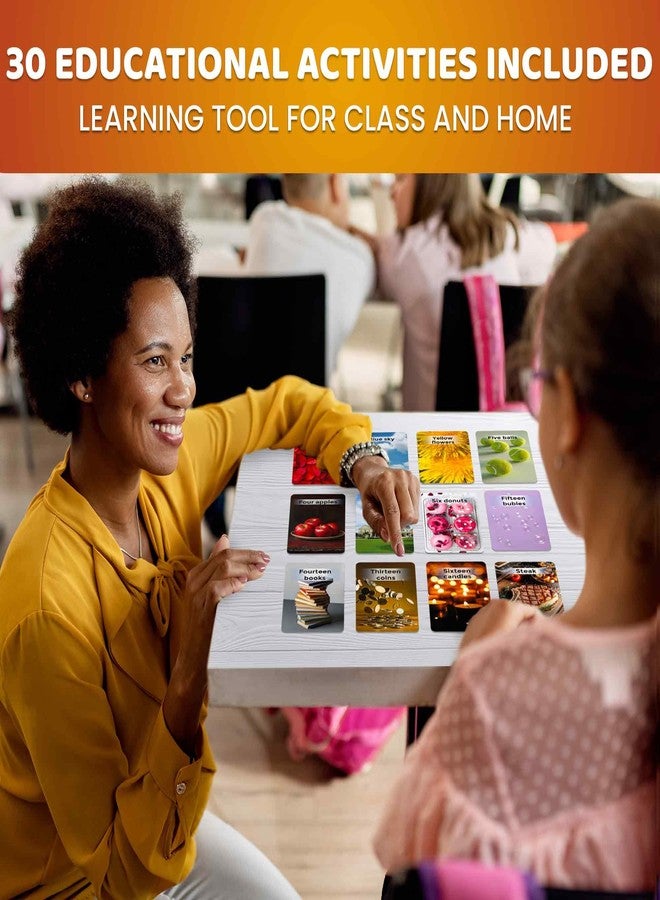 QUOKKA 260 Flash Cards for Kids Ages 3-5 with Realistic Images - Pre K Flash Cards Age 4-5 for Toddlers & Preschool, Alphabet, Numbers, Shapes, etc with 30 Learning Activities Color-Coded for Sorting - Image 4