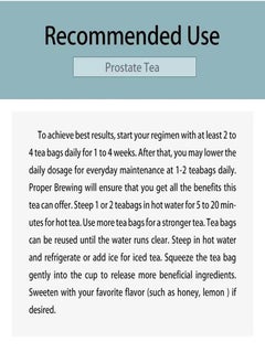 Wins Town Prostate Tea Bags Individual Package Prostate Health Tea for Men Portable Male Prostatic Health Care Tea Infuser Bags 30 Bags  - Image 5