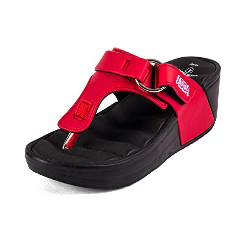 Adda Women's Red & Black EVA Flip Flop - 4 UK - Image 2