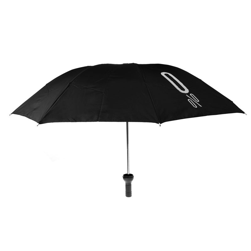 Shaped Folding Umbrella Anti-UV Sun Rain Manual Umbrella (Black) - Image 4