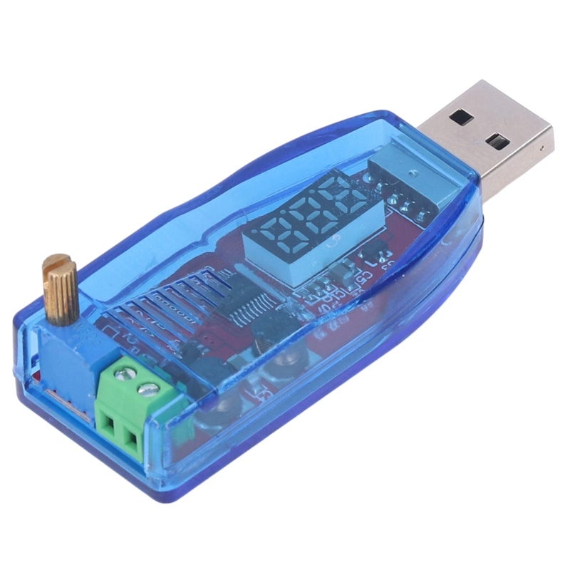 وحدة إمداد طاقة قابلة للتعديل: من 5 فولت إلى 3.3 فولت/9 فولت/12 فولت/24 فولت، اتصال USB بسعة 3 واط، مقياس جهد دقيق متعدد الدورات، عرض جهد الخرج - منظم جهد ضيق الحجم للإلكترونيات الحرفية الذاتية، تعديل الأجهزة المنزلية - Image 3