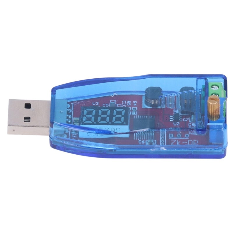 وحدة إمداد طاقة قابلة للتعديل: من 5 فولت إلى 3.3 فولت/9 فولت/12 فولت/24 فولت، اتصال USB بسعة 3 واط، مقياس جهد دقيق متعدد الدورات، عرض جهد الخرج - منظم جهد ضيق الحجم للإلكترونيات الحرفية الذاتية، تعديل الأجهزة المنزلية - Image 2