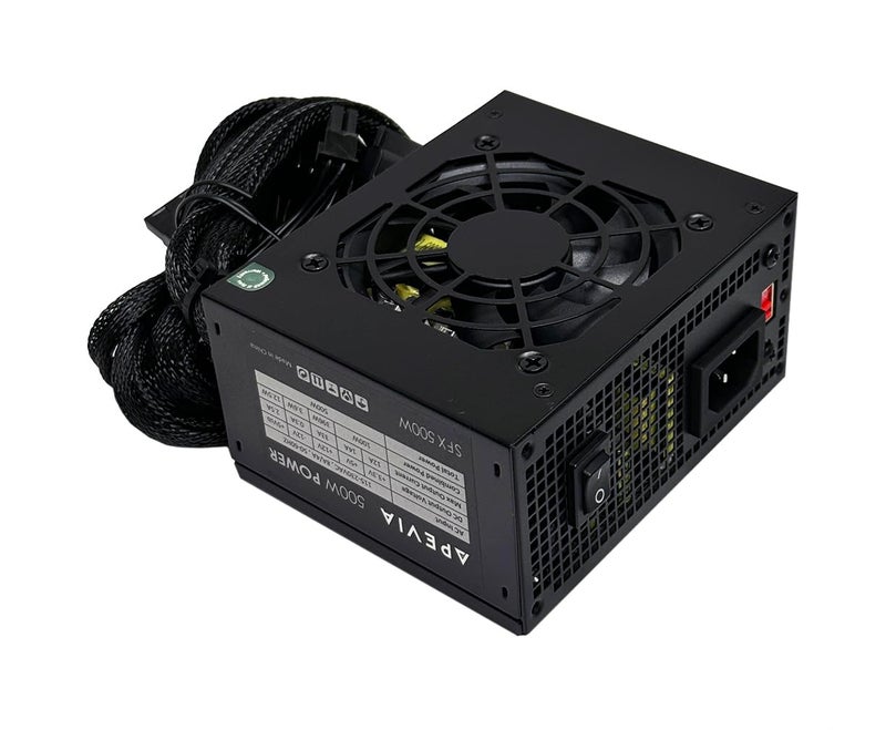 مزود طاقة Apevia SFXAP500W Mini ITX حل Micro ATX SFX 500W