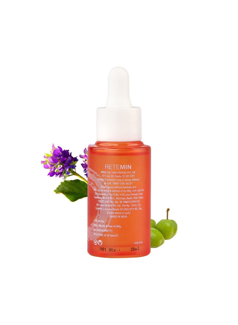 Lotus Professional Retemin Plant Retinol Vitamin C Brightening Facial Oil  Whitening And Anti Ageing Nourishing Plump skin Fine lines 28ml  - Image 2
