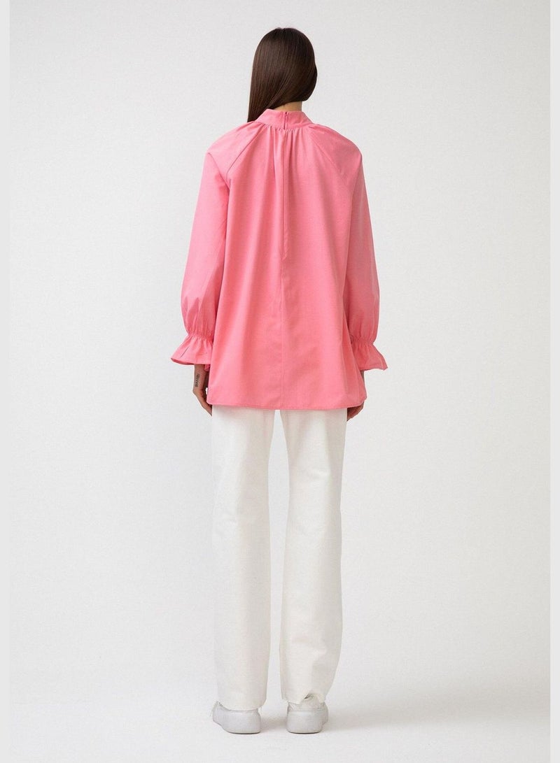 Touche ELASTIC SLEEVE POPLIN BLOUSE - Image 3