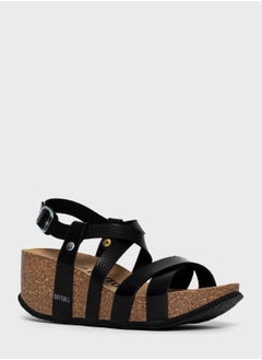 BAYTON Palmas Strappy Mid Heel Wedges  - Image 4