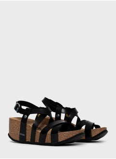 BAYTON Palmas Strappy Mid Heel Wedges  - Image 5