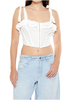 Lace Tie-Strap Corset Top