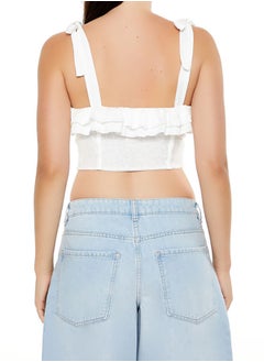 FOREVER 21 Lace Tie-Strap Corset Top  - Image 4