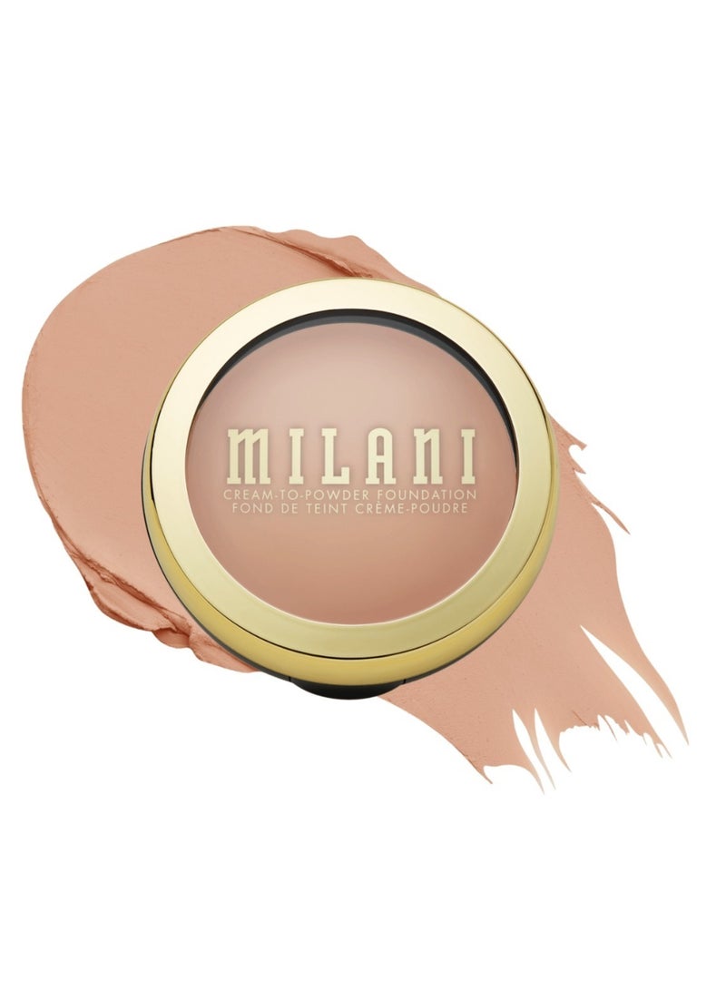Milani Conceal + Perfect Smooth Finish Cream to Powder Foundation – 220 Creamy Natural | Full Coverage, Lightweight, Natural Matte Finish, Buildable Formula, Long-Lasting Wear, Vegan & Cruelty-Free - Image 1