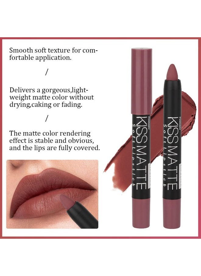 BINGBRUSH 3 Colors Longwear Lipstick Pack Set, Matte Color Stick Ultimate Lip Crayon for Makeup Collection - Nourishing Waterproof Velvet Lipgloss Lip Stain (08# 17# 19#)  - Image 3