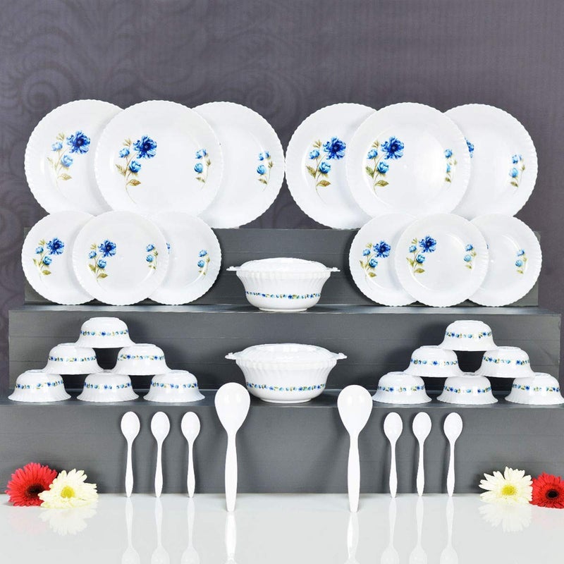 ConvertKitchen Unbreakable Dinner Set Gift Item Plastic Light Weight of 36 pcs Exclusive and Microwave Safe - Image 3