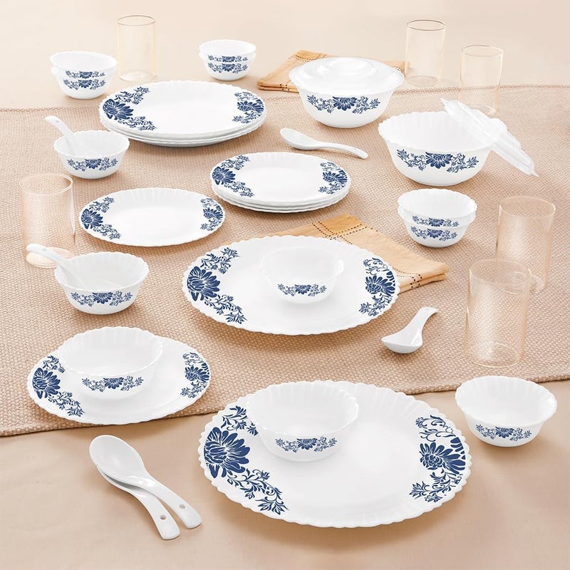 ConvertKitchen Unbreakable Dinner Set Gift Item Plastic Light Weight of 36 pcs Exclusive and Microwave Safe - Image 1