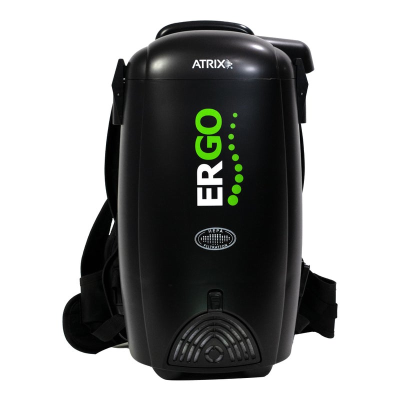 Atrix Atrix VACBP10 HEPA Backpack Vacuum with Additional Filters Premium Bundle Black 