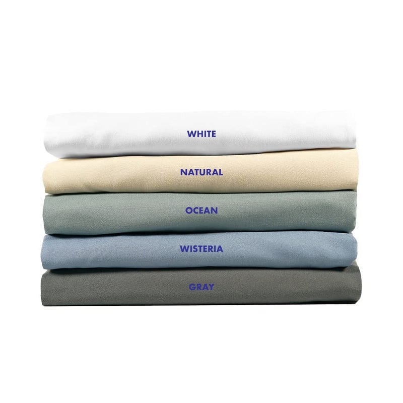 Healthy You Microfiber Massage Spa Table Sheets 3pc Set - Wrinkle-Resistant, Includes Flat, Fitted Sheet and Massage Face Rest Cover (Ocean) - Image 3