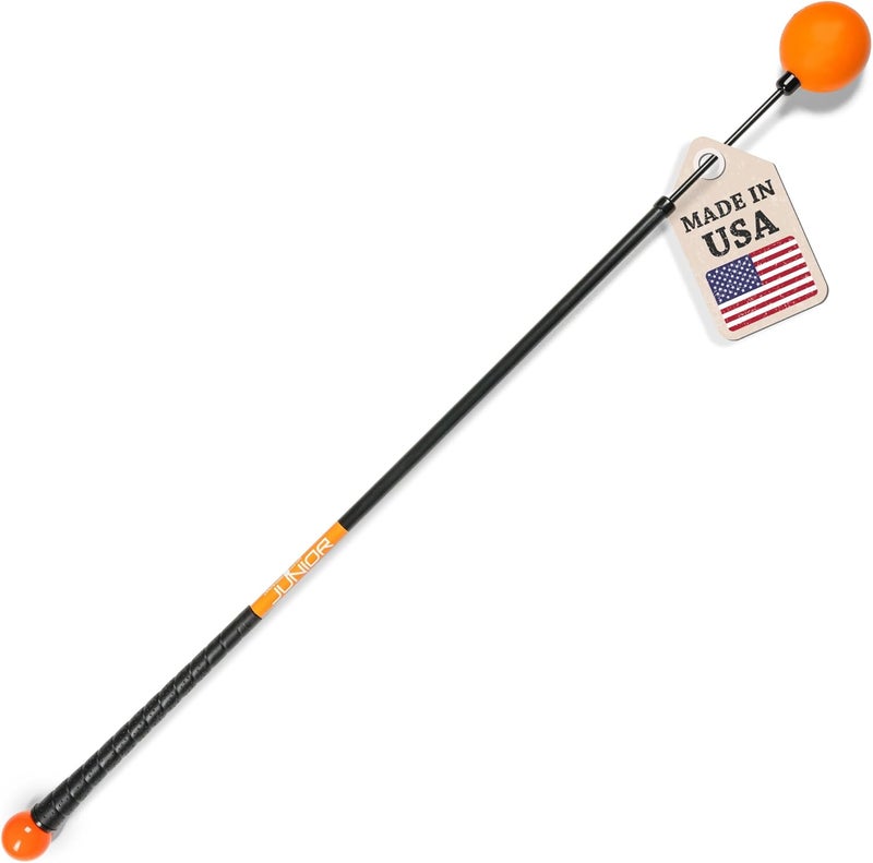 Orange Whip Golf Swing Trainer Aid Patented & Made in USA for Improved Rhythm, Flexibility, Balance, Tempo, and Strength *American Made* - Image 1