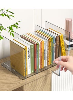 CityRiya-Long Desk File Organizer, File Sorter Office Desktop Organizer, 4 Section File Folder Holder Stand, Paper File Rack, File Sorter Bookcase Supplies Storage Box, Bookshelf for Home, Office  - Image 1