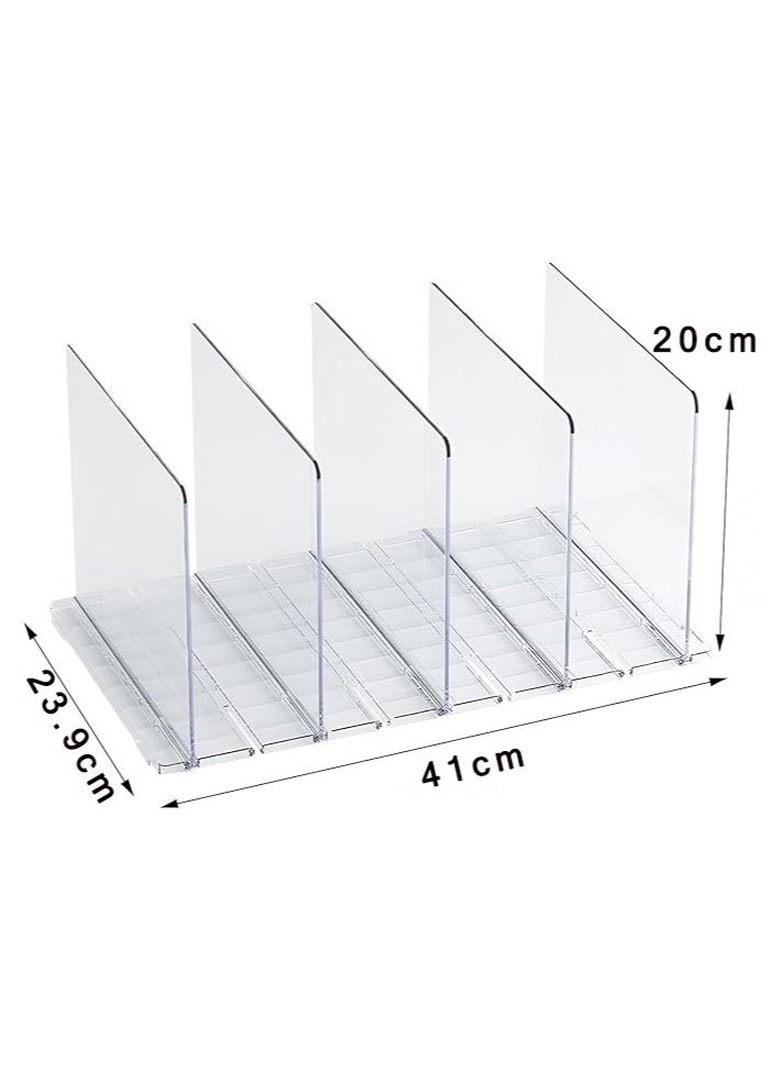  CityRiya-Long منظم ملف المكتب ، منظم مكتب سطح المكتب Sorter Sorter ، 4 قسم ، حامل المجلد ، حامل ملف الورق ، مربع تخزين خزانة ملفات ، مربع تخزين للمنزل ، Office  - Image 4