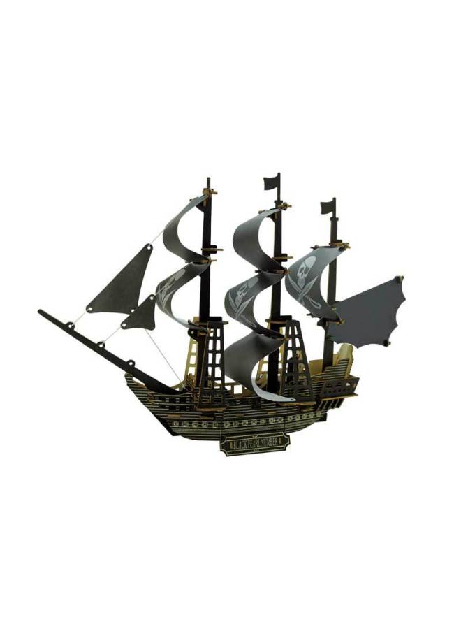Phoenician Warship DIY Assembled Stereo Science And Education Puzzle Simulation Wooden Nautical Ship Model Toy Stereo Puzzle-Color:Wood Color  - Image 5