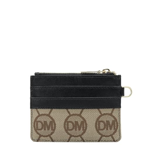 Da Milano Leather Card Holder for Men & for Women - Beige & Black - Image 3