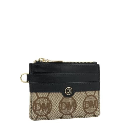 Da Milano Leather Card Holder for Men & for Women - Beige & Black - Image 2