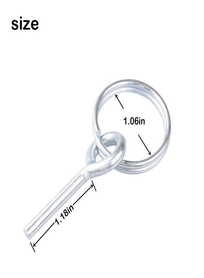 Setaria Viridis Tent Ring Replacement with Pins - 5pcs Ultra Light Galvanized Tent Pole Connectors Camping Repair Accessories Kit for Outdoor Camping Hiking Travel - Image 2