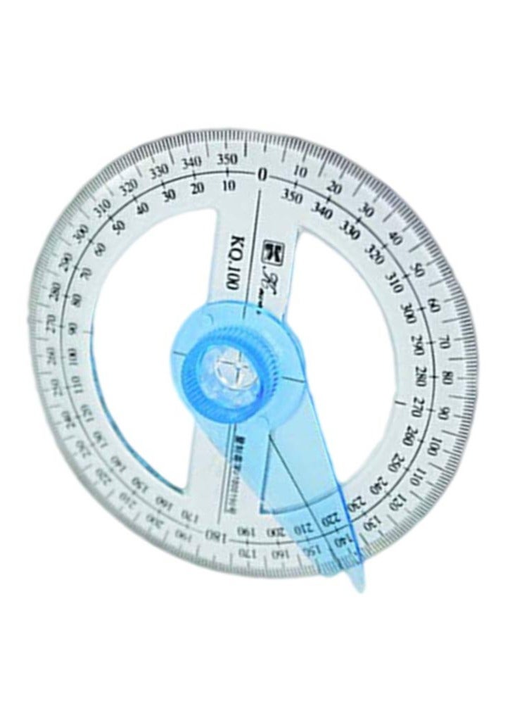 KASTWAVE 6 قطع منقلة دائرية، مسطرة منقلة، أداة قياس 360 درجة، منقلة للمدرسة والفصول الدراسية والمكتب والرسم والقياس - Image 3