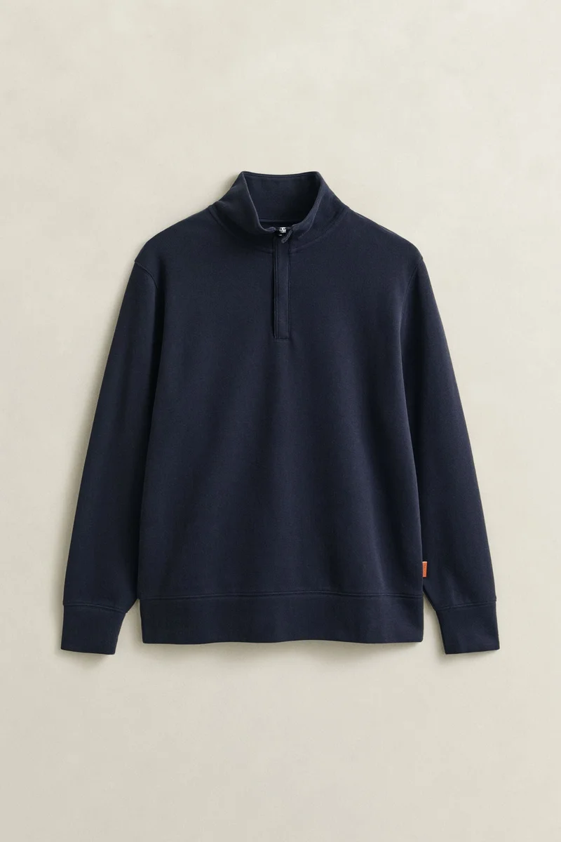 GANT  Light Seersucker Half Zip Top for Men | Best Price UAE
