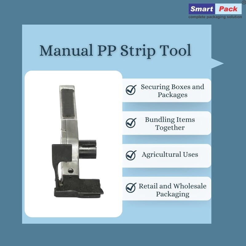 Smartpack Manual Strapping Tool for Packaging of PP Strip Strapping | Heavy-duty strapping | Goods strapping machine | Portable strapping device | Sealing Width Size 12-19MM Pack of 1 - Image 5