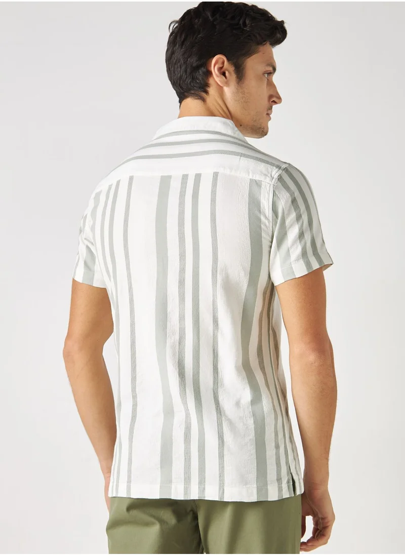 ايكونيك Striped Relaxed Fit Shirt